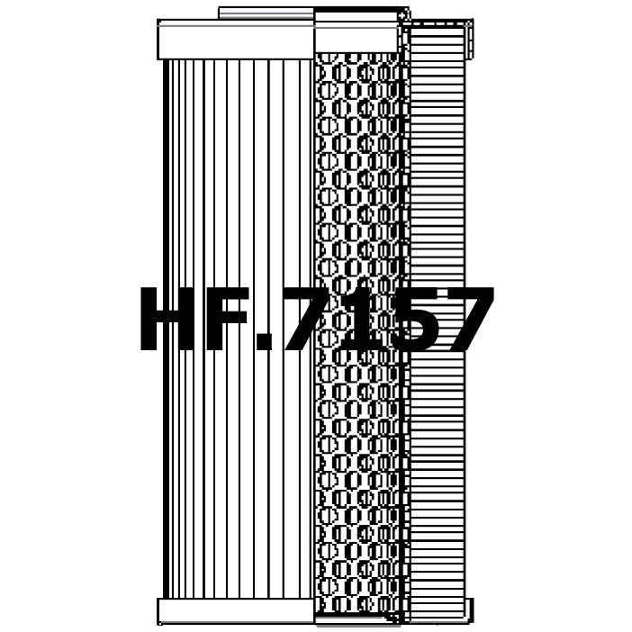 Side of Fleetguard HF6011 - Hydraulic Filter