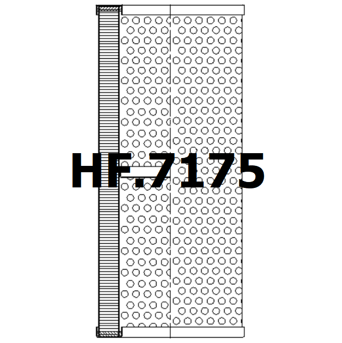 Side of Fleetguard HF6097 - Hydraulic Filter