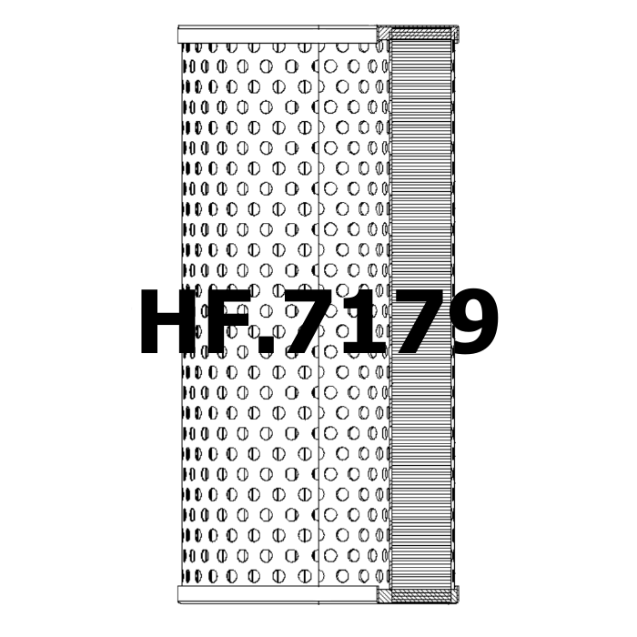 Side of Fleetguard HF6151 - Hydraulic Filter