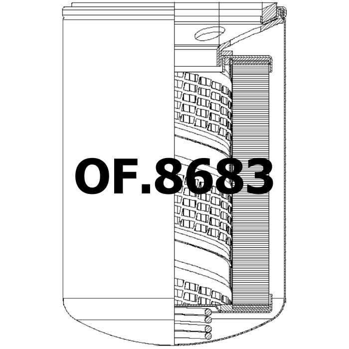 Side of Fleetguard HF6169 - Oil Filter