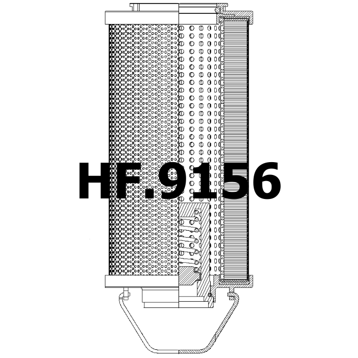 Side of Fleetguard HF6897 - Hydraulic Filter