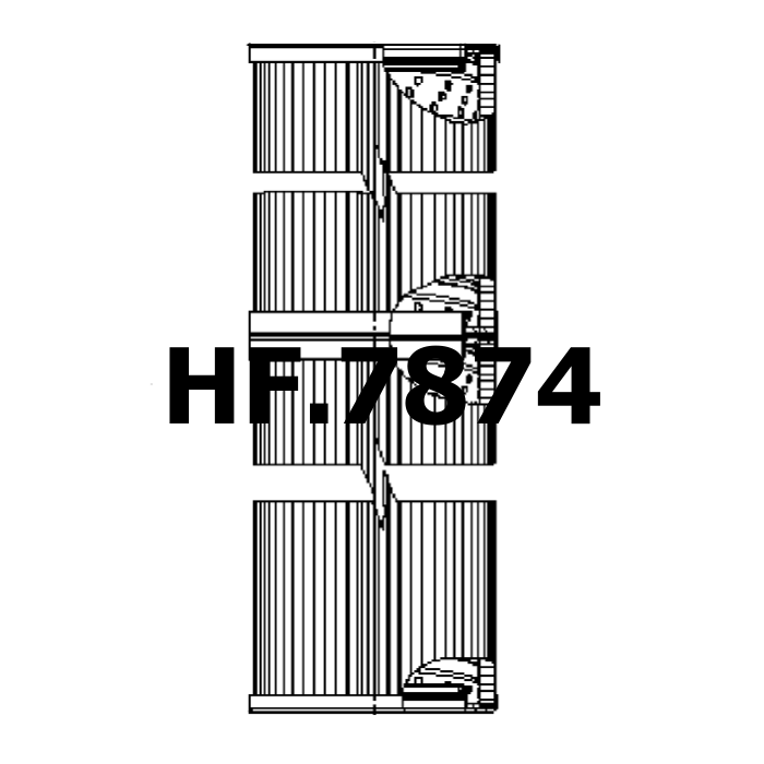 Side of Fleetguard HF7011 - Hydraulic Filter