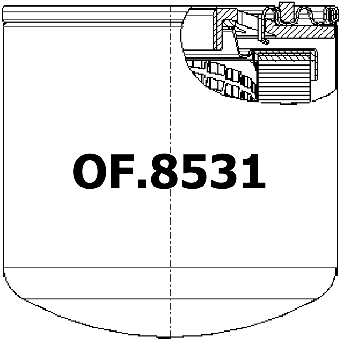 Side of Fleetguard LF3970 - Oil Filter