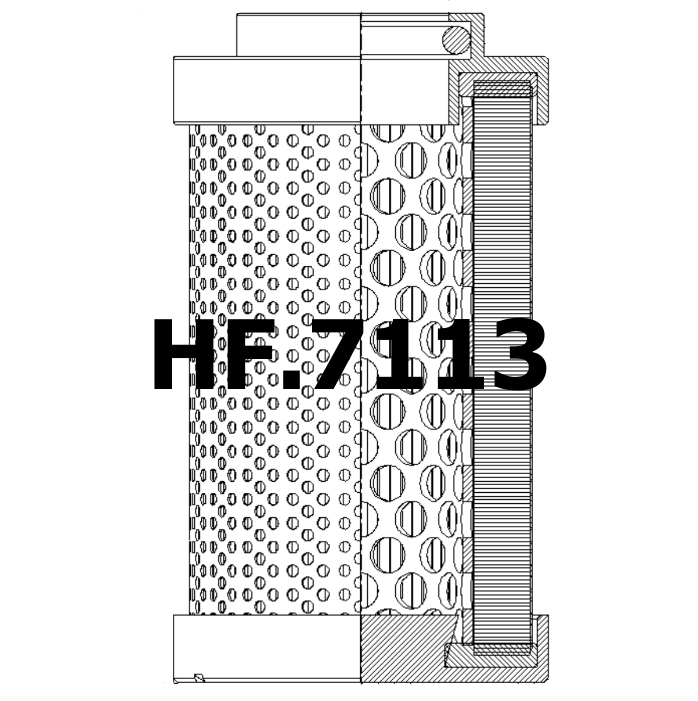 Side of Haprag SC200V100 - Hydraulic Filter