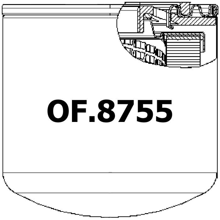 Side of HiFi Filter SH 62249 - Oil Filter