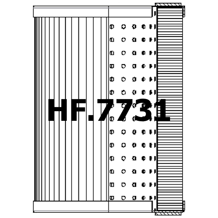 Side of HiFi Filter SH 64023 - Hydraulic Filter