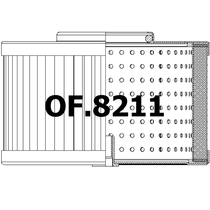 Side of Hitachi 4345417 - Oil Filter