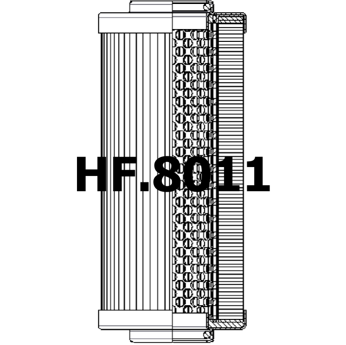 Side of Hy-Pro HP80L43MVDOE - Hydraulic Filter
