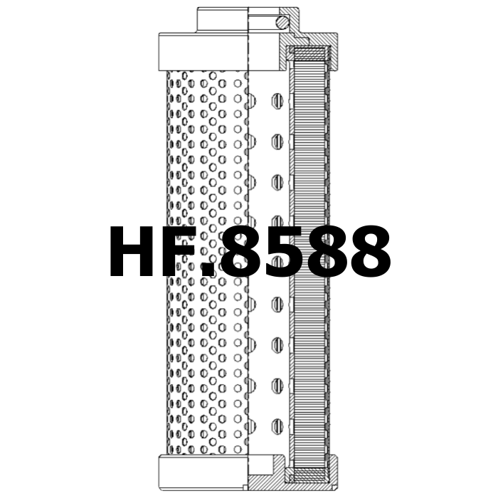 Side of Hydac 0030D025W - Hydraulic Filter
