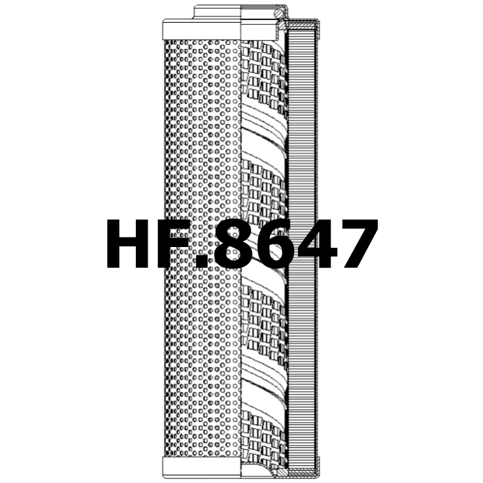 Side of Hydac 0095D003BH3HC - Hydraulic Filter
