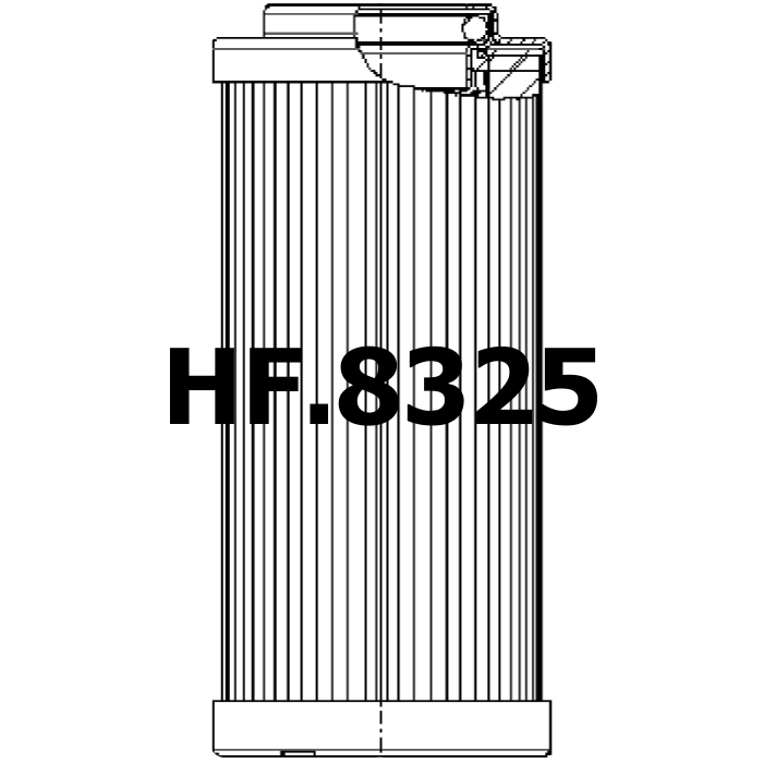 Side of Hydac 0100DN006BH3HC - Hydraulic Filter