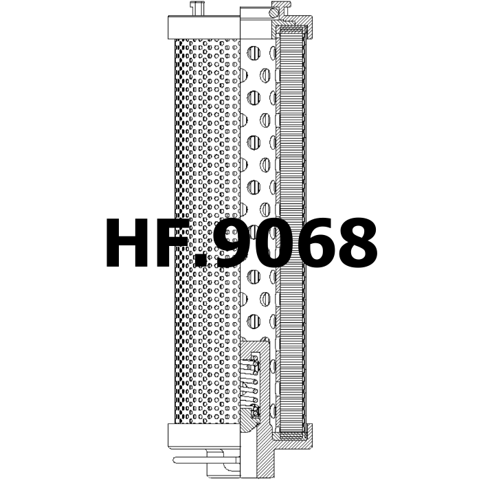 Side of Hydac 0110R050WHC - Hydraulic Filter