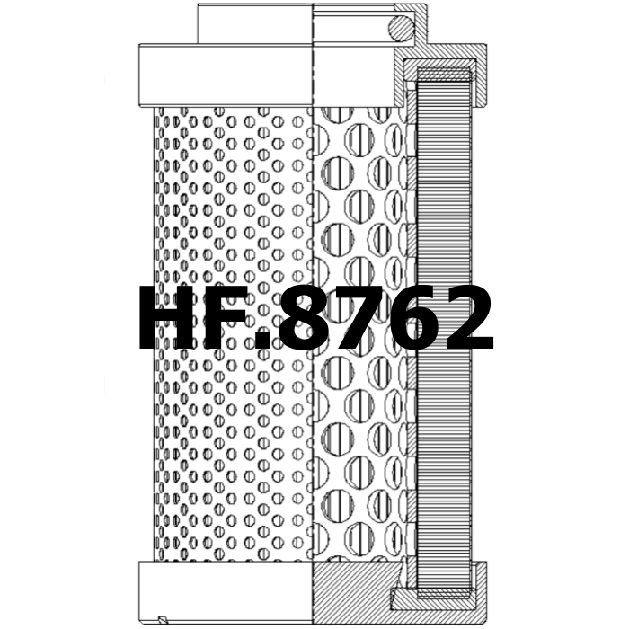 Side of Hydac 0160D010P - Hydraulikfilter