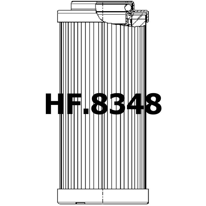 Side of Hydac 0160DN025BH4HC - Hydraulikfilter