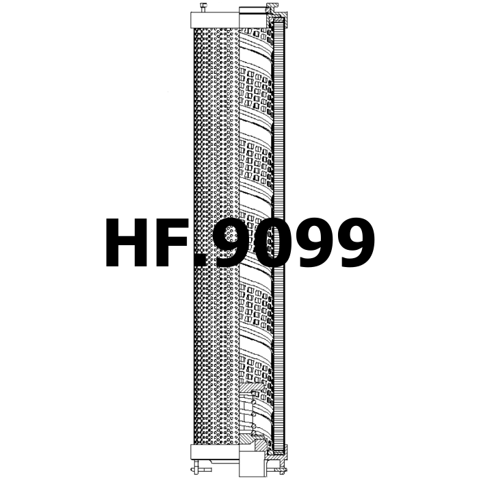 Side of Hydac 0165R200WHC - Hydraulikfilter