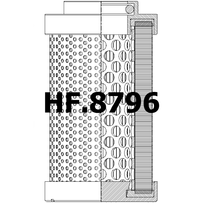 Side of Hydac 0240D010BN - Hydraulic Filter