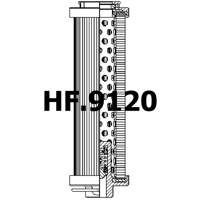 Side of Hydac 0240R050WHC - Hydraulic Filter