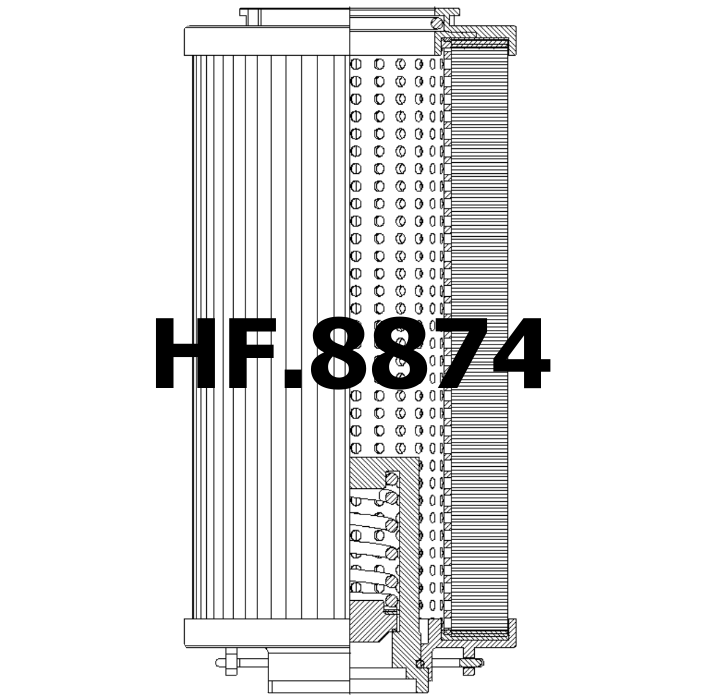 Side of Hydac 0330D010P - Hydraulic Filter