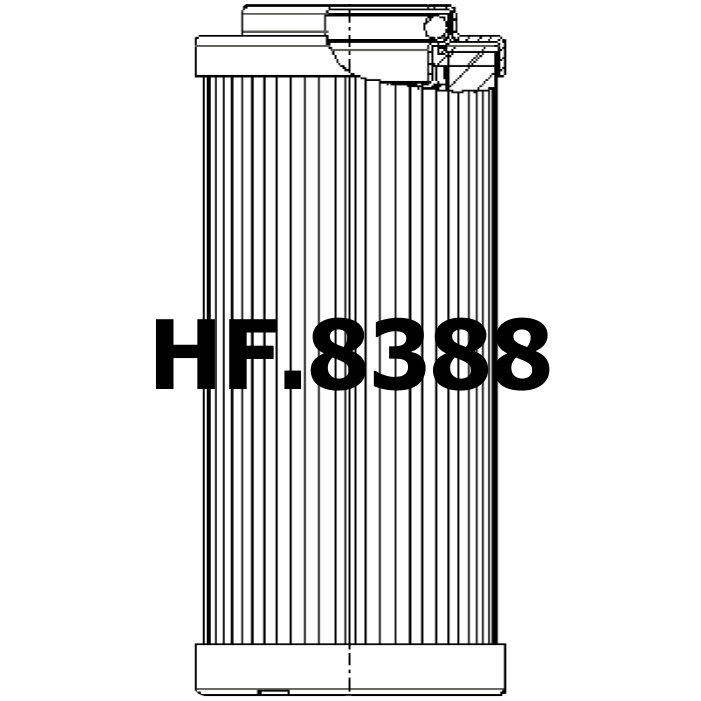 Side of Hydac 0630DN006BH4HC - Hydraulic Filter