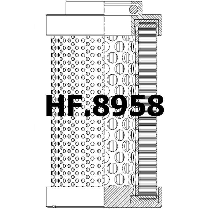 Side of Hydac 0660D050W - Hydraulic Filter