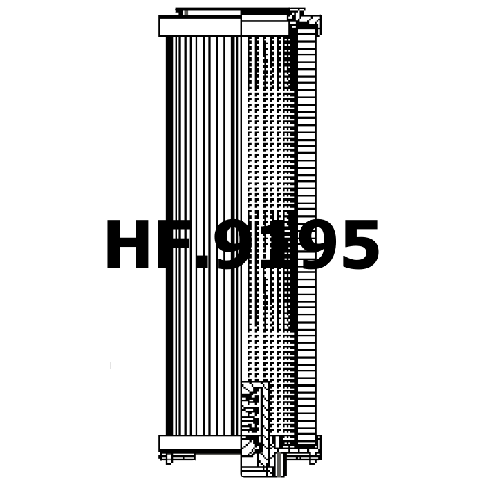 Side of Hydac 0850R100W - Hydraulic Filter