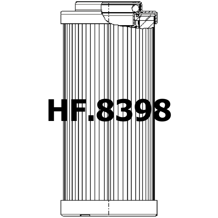 Side of Hydac 1000DN005BHHC - Hydraulic Filter