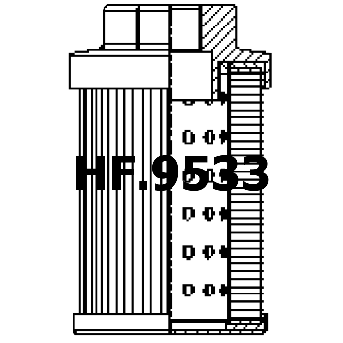 Side of Ikron HHB00020 - Hydraulic Filter