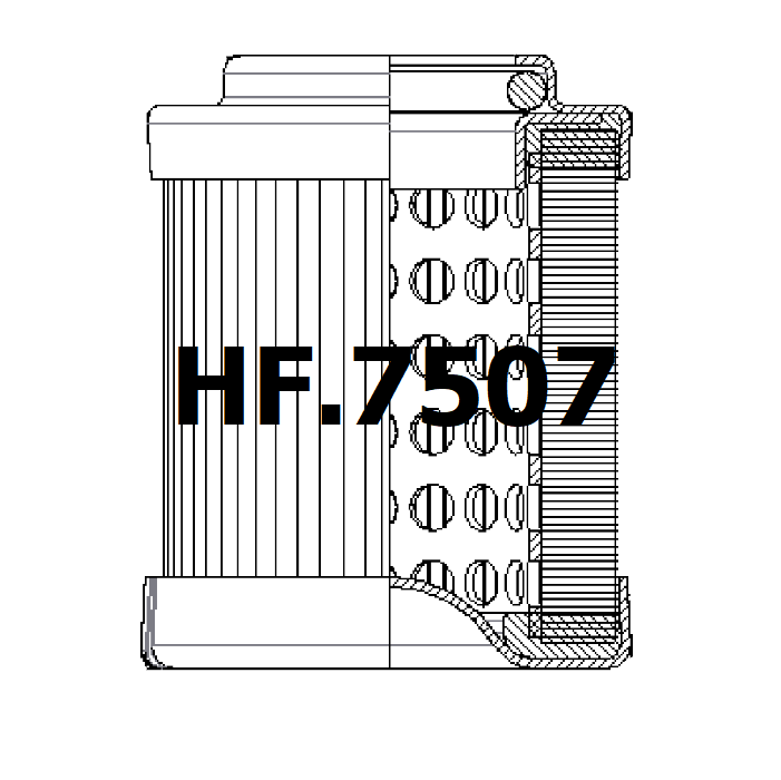 Side of Ikron HHC01935 - Hydraulic Filter