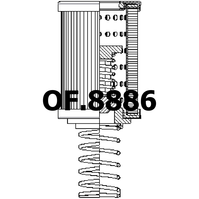 Side of Ikron HHC03610 - Filtro olio