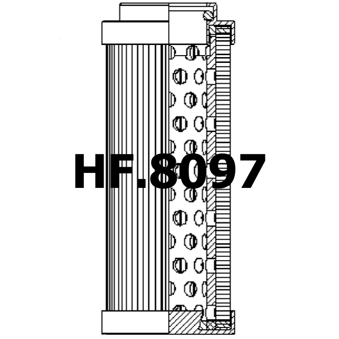 Side of Eaton-Internormen 0590213VG210EP8 - Filtre hydraulique