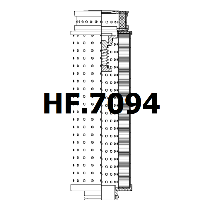 Side of Knecht AF711 - Hydraulic Filter