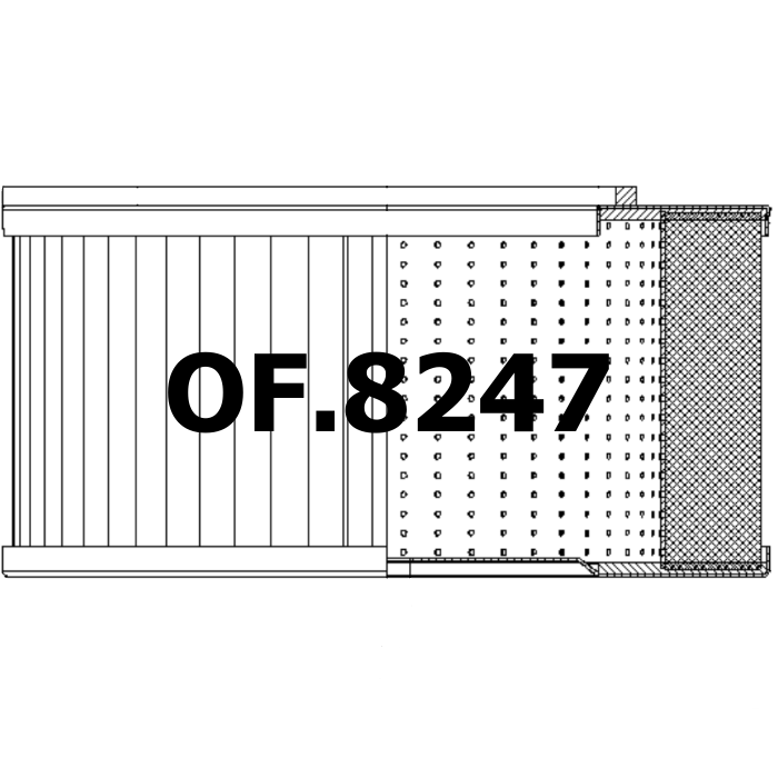 Side of Kobelco 2446R330F1 - Oil Filter