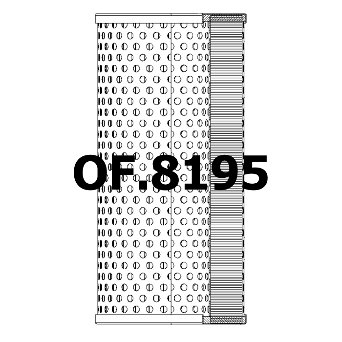 Side of Komatsu BL8941051 - Oil Filter