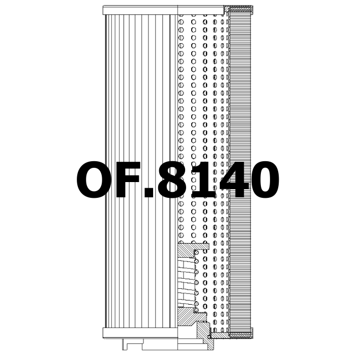 Side of Komatsu PZF848101170 - Filtro olio