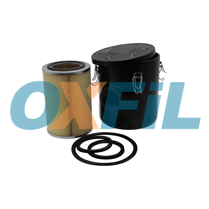 Bottom of Leybold F.200 - Vacuum Filter Housing