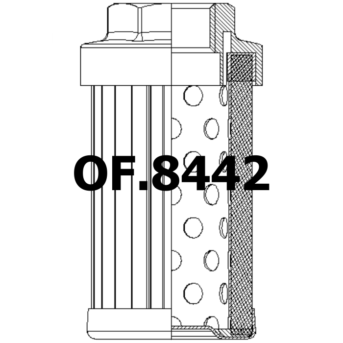 Side of Liebherr 01200000320 - Oil Filter
