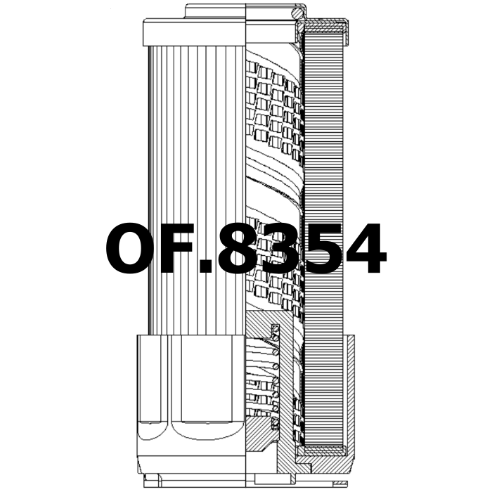 Side of Liebherr 10026807 - Oil Filter