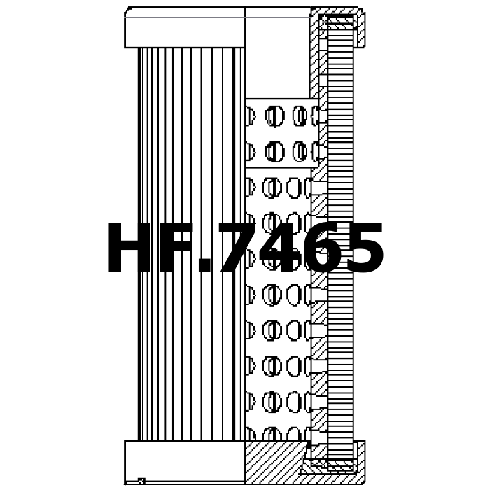 Side of Mahle - Filtration Group 77955099 - Hydraulic Filter