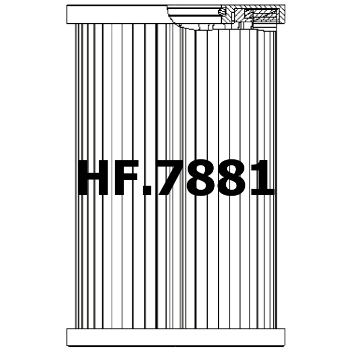 Side of Mahle - Filtration Group 852362SMX10 - Hydraulic Filter