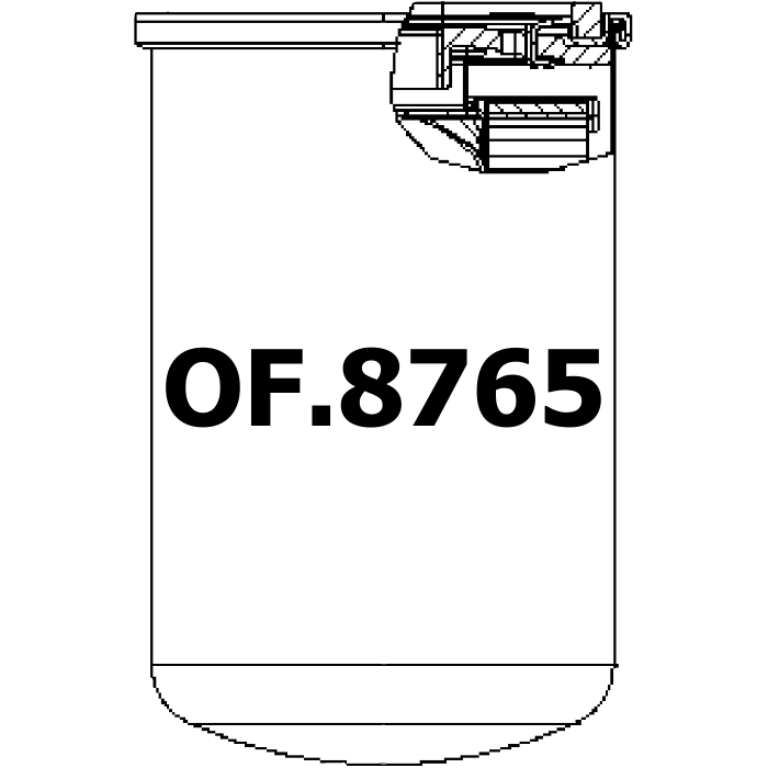 Side of Mahle - Filtration Group OC474 - Filtro olio