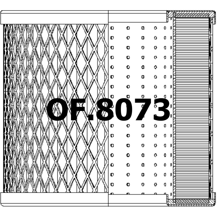 Side of Mann-Filter / Mann & Hummel HD15001 - Oil Filter