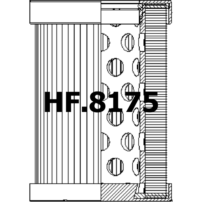 Side of Mann-Filter / Mann & Hummel HD8255 - Hydraulic Filter
