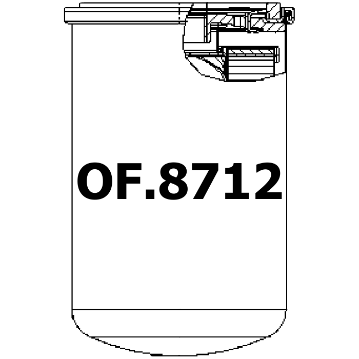 Side of Massey - Ferguson 6190164M1 - Oil Filter