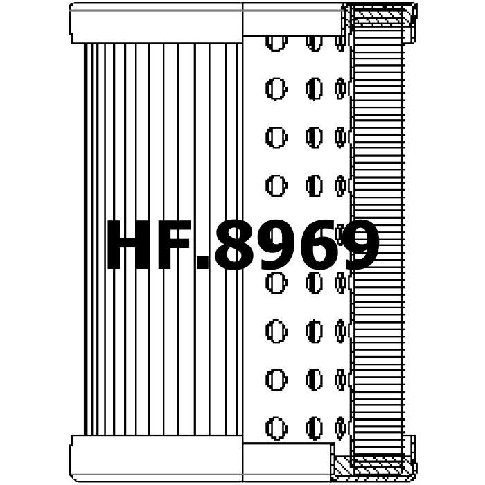 Side of OMT Group CFI025R90 - Hydraulic Filter