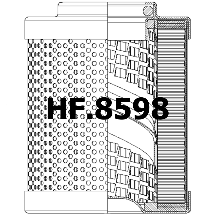 Side of Parker Parfit 937058Q - Hydraulic Filter
