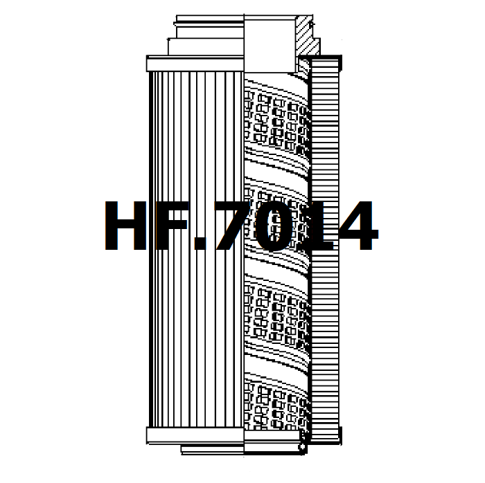 Side of Parker Parfit FTBE1B20Q - Hydraulikfilter
