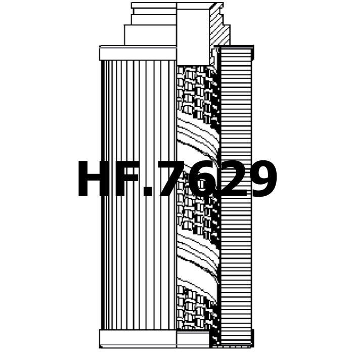 Side of Parker Parfit GO3812 - Hydraulic Filter