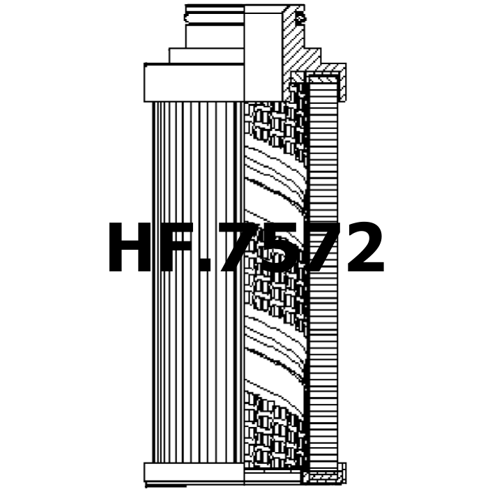 Side of Parker Parfit GO4248 - Hydraulic Filter