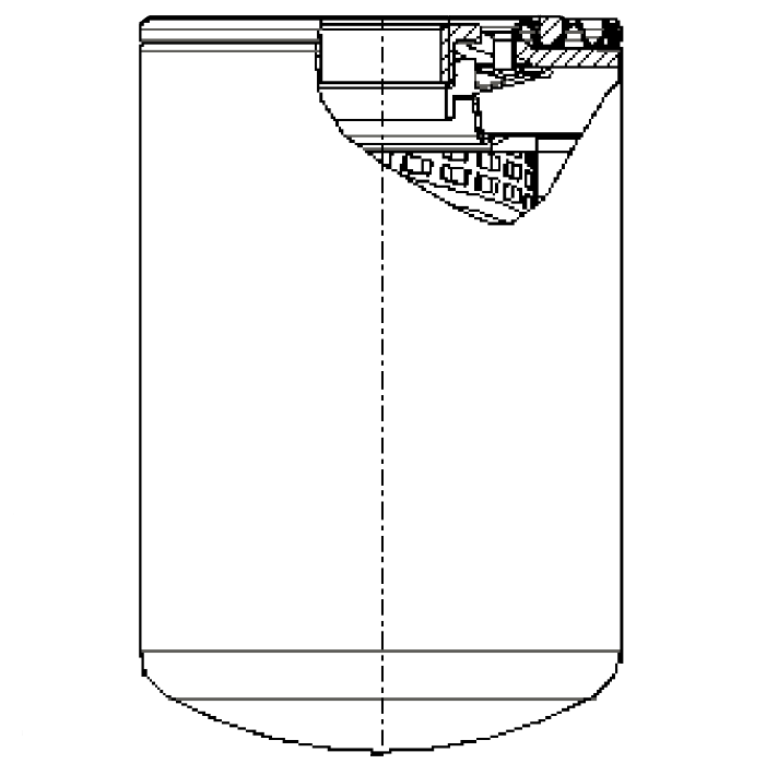Side of Pel Job 1551000220 - Hydraulic Filter