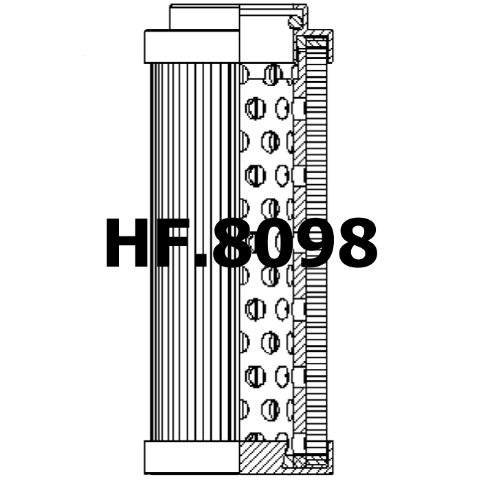 Side of PTI FK020GUV - Hydraulic Filter